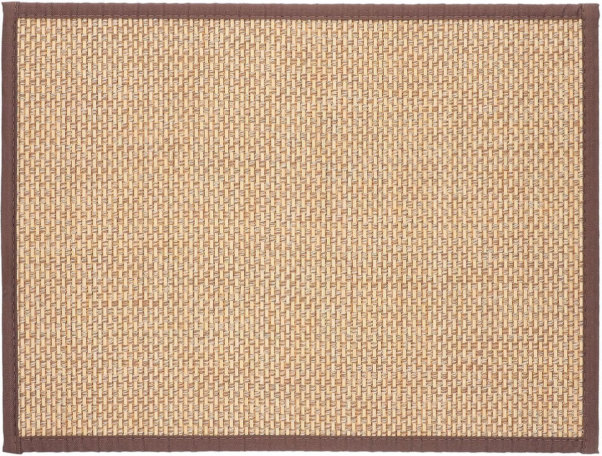Bamboe vloerkleed: Tatami zitkussen voor op de vloer, meditatie en yoga - Geweven mat voor woonkamer, slaapkamer, balkon, 60x40cm/23,6x15,7"