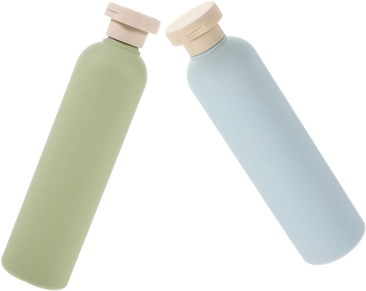 2 Stuks Reinigings- En Verzorgingsflessen Reis Lotion Container Hervulbare Shampooflessen Knijpflessen Voor Shampoo Reisflessen Voor Shampoo Pomp Flessen Dispenser Plastic