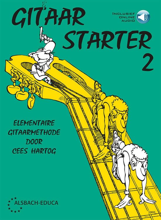 Gitaar Starter 2, elementaire Gitaarmethode door Cees Hartog. Inclusief online audio.