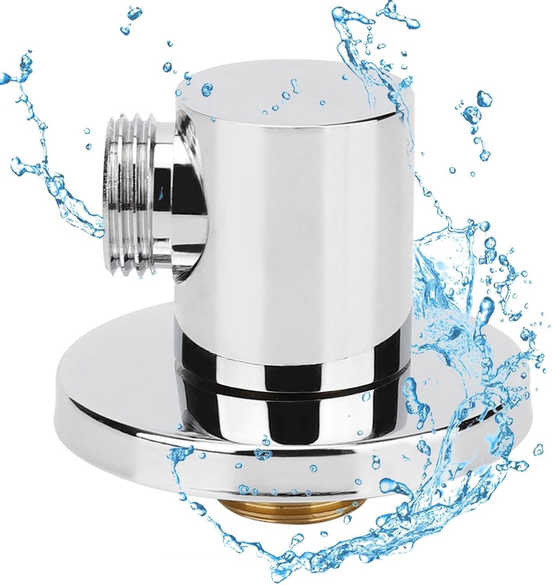 Universele 1/2 Inch Koppeling voor Douche Slangen, Muurbevestiging van Messing, Ideaal voor Badkamer Accessoires en Douche Systemen