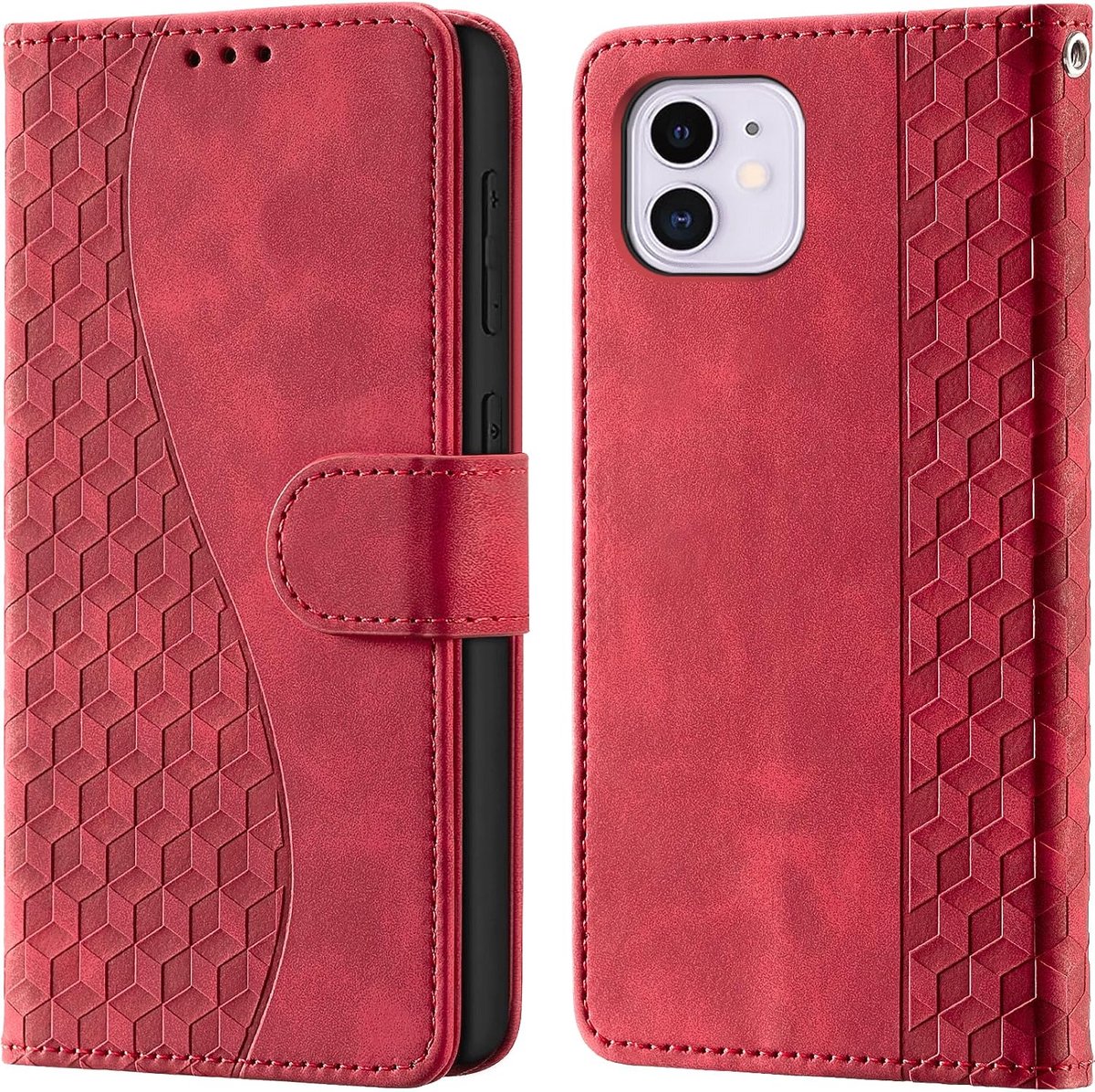 Portemonnee Telefoonhoes voor iPhone 11 Rood