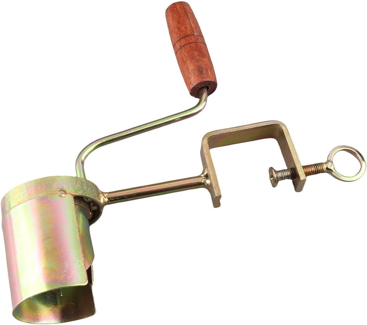 Efficiënte handmatige maïsoogstmachine met houten handvat, voor het snel en eenvoudig pellen van maïs en graan