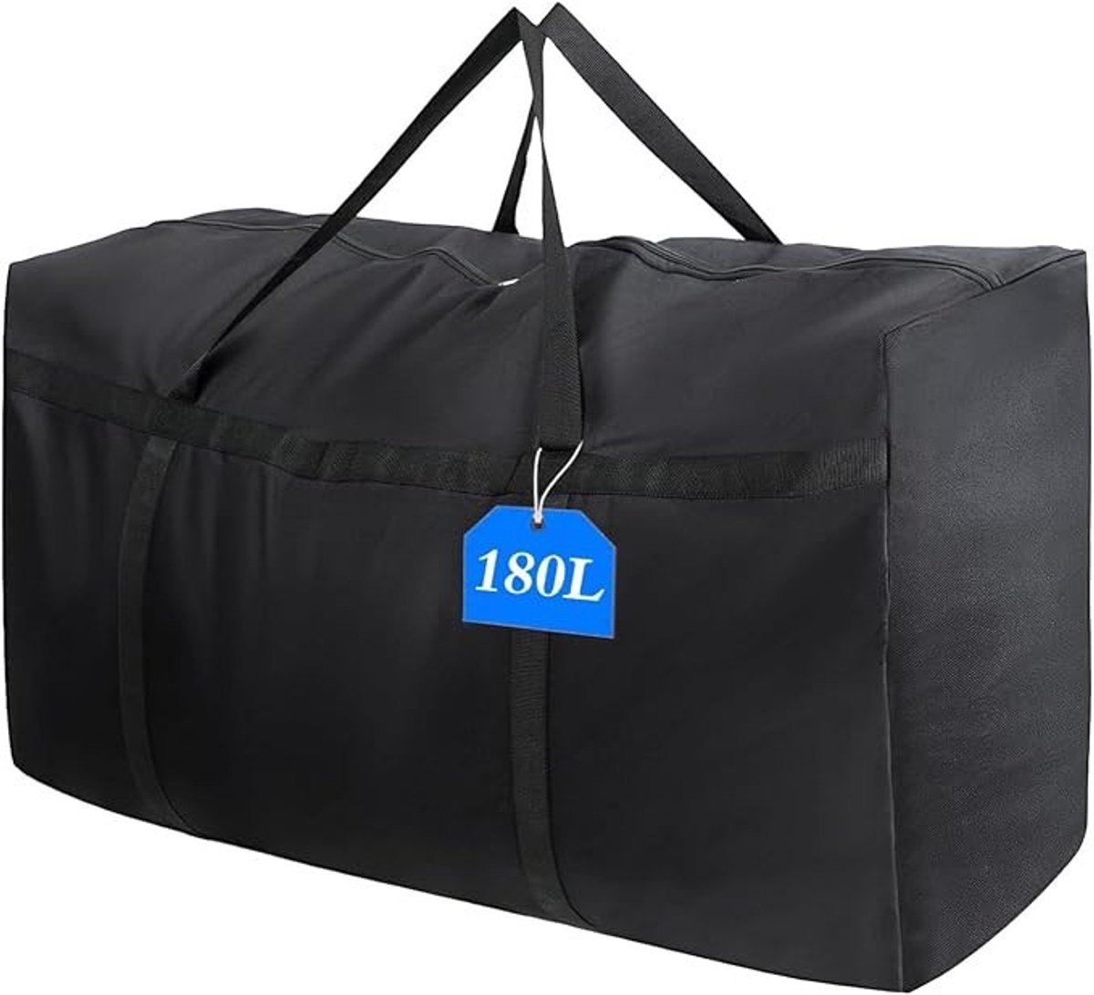 Livatto 180L Verhuistas – Extra Grote Opbergzak van 600D Oxford, Opvouwbaar en Waterafstotend