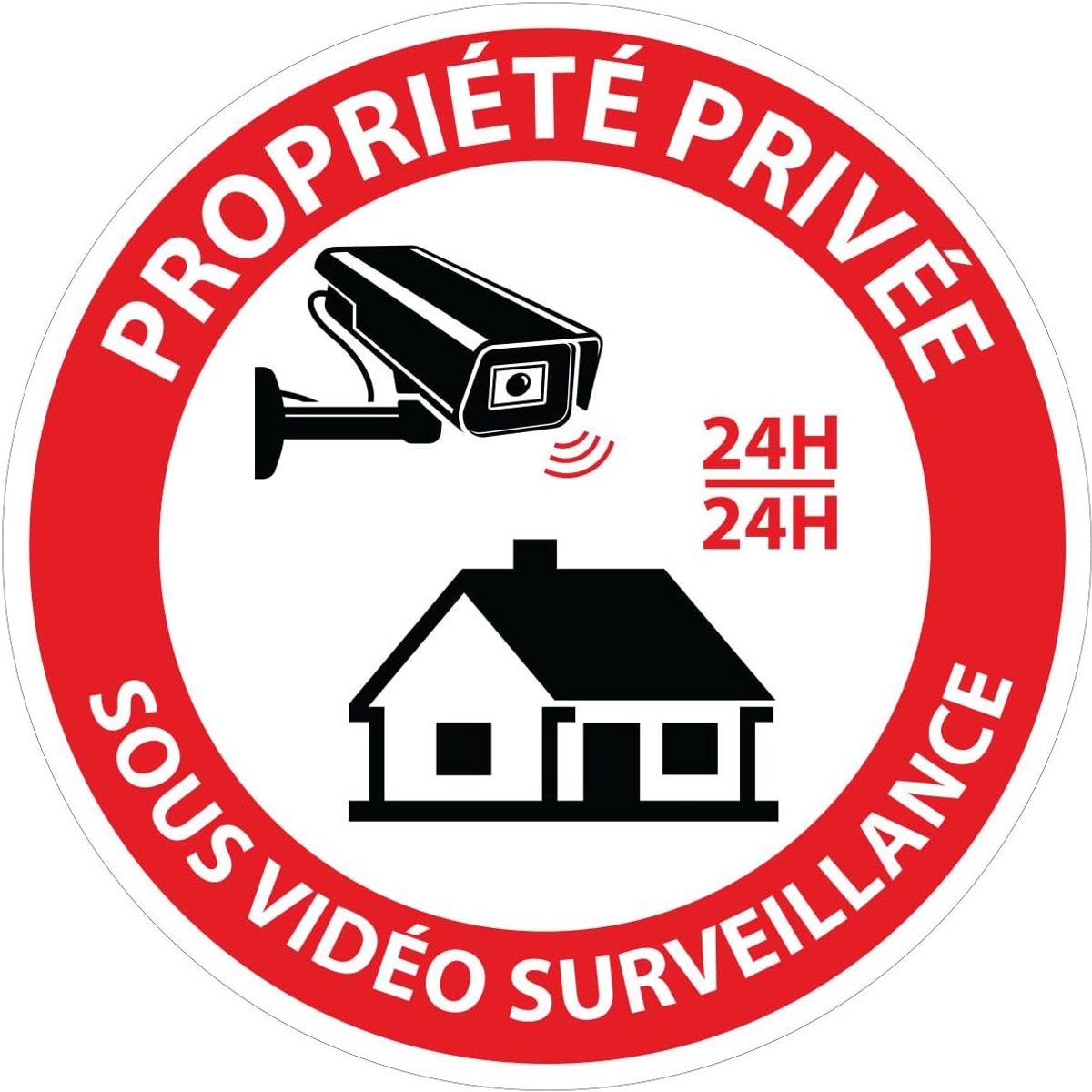 Stijf en rond, gelamineerd, waterbestendig, UV-bestendig, gelamineerd, voor privégebruik, onder videobewaking, diameter 24 cm