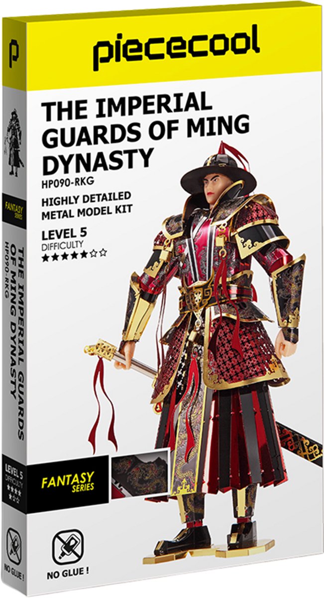 PIECECOOL - The Imperial Guards of Ming Dynasty - Geronimo Games - Hobby - Metalen Model - Level 5 - Highly details - color - 168 stukjes