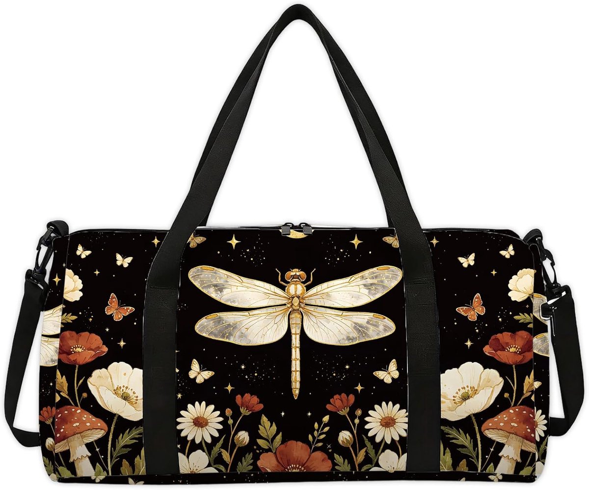 Sporttas, reistas van polyester en nylon, met verstelbare schouderriem, voor dames en heren, Libelle, 19.000*19.000*5.000cm, Klassiek