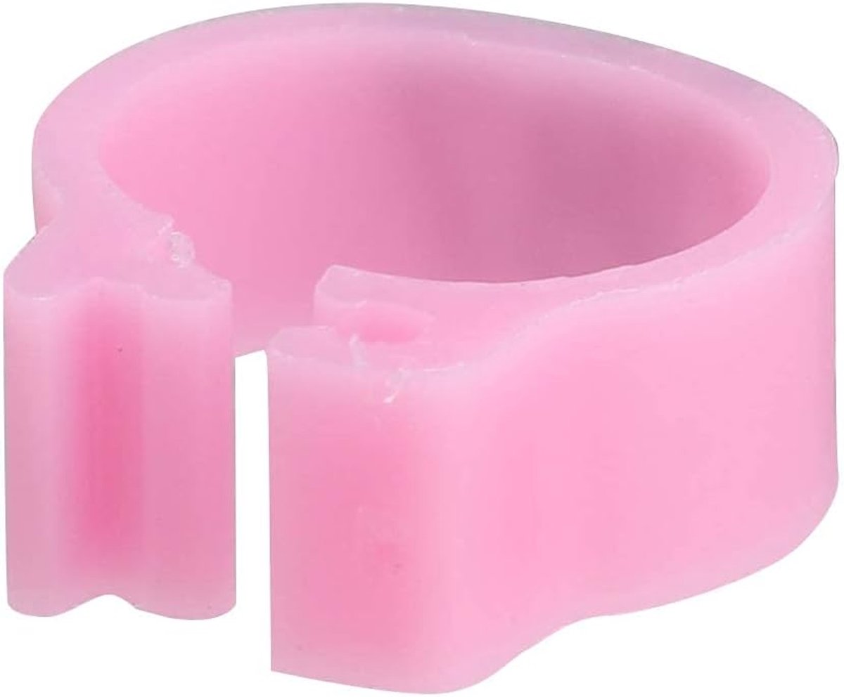 100 stks/zak 8 MM 001-100 Genummerde Plastic Letter Duif Vogel Beenbanden Ringen pheasant leg rings Plastic pheasant leg rings Diverse Collor(Roze) budgie foot Aliments