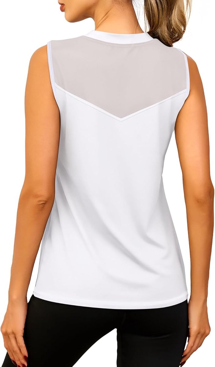 Sporttop voor dames, mouwloos yoga-shirt, licht sportbovenstuk, fitness-tanktop