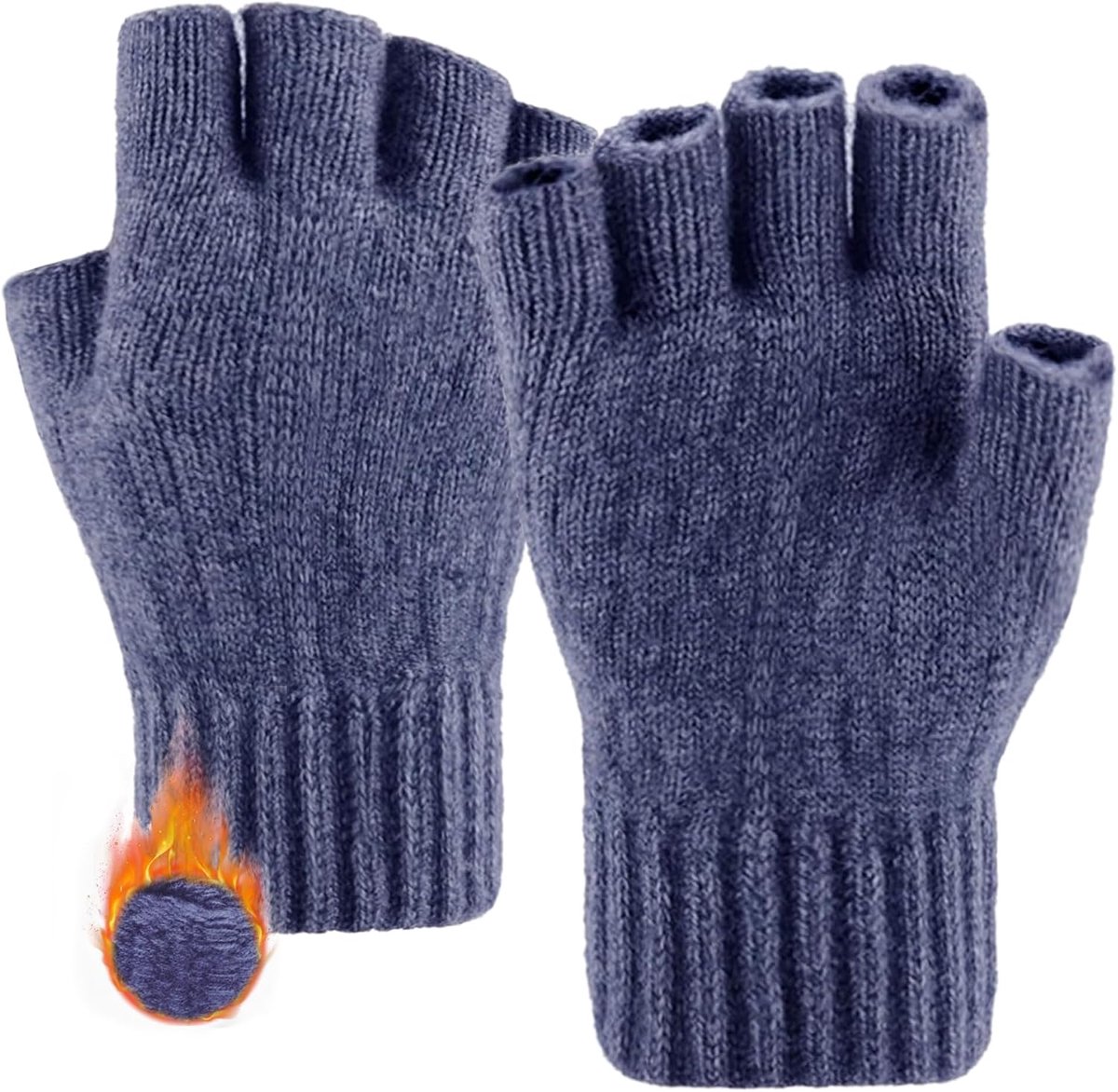 Handschoenen, thermisch gebreid, zacht, wollig, touchscreen, winterhandschoenen voor skiën, fietsen, voor heren en dames