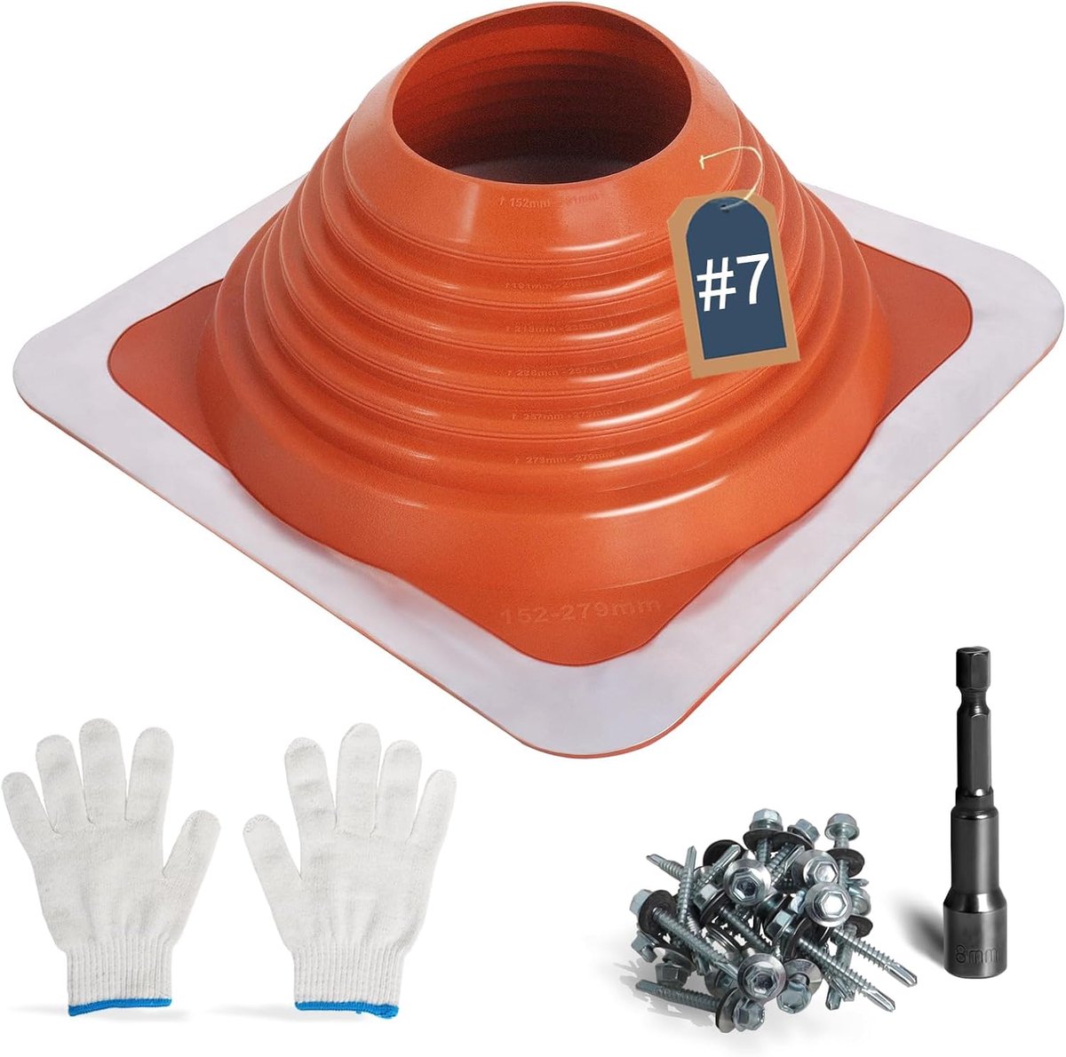 #7, Dakdoorvoer voor Buitendiameter 15–28 cm