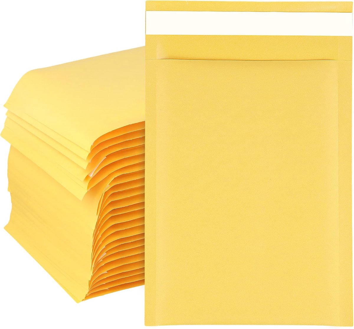 100 stuks enveloppen met luchtkussenhoezen, A5 geld, 15 x 24 cm, luchtkussenenveloppen, waterdicht, gevoerde enveloppen, A5-enveloppen, luchtkussenfolie, enveloppen voor online handel