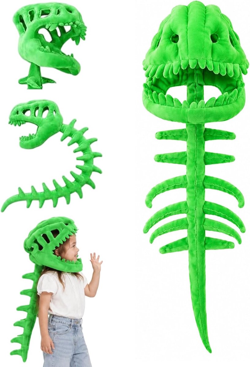 Kostuum, Spinosaurus Dinosaurus Kostuum Skelet Voor Kinderen (90CM)