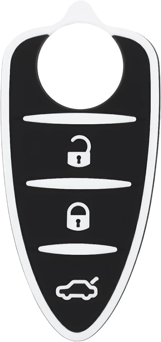 3-knops afstandsbedieningssleutel Rubber Pad Compatibel met Alfa Romeo GTO 159 Compatibel met Mito Giulietta