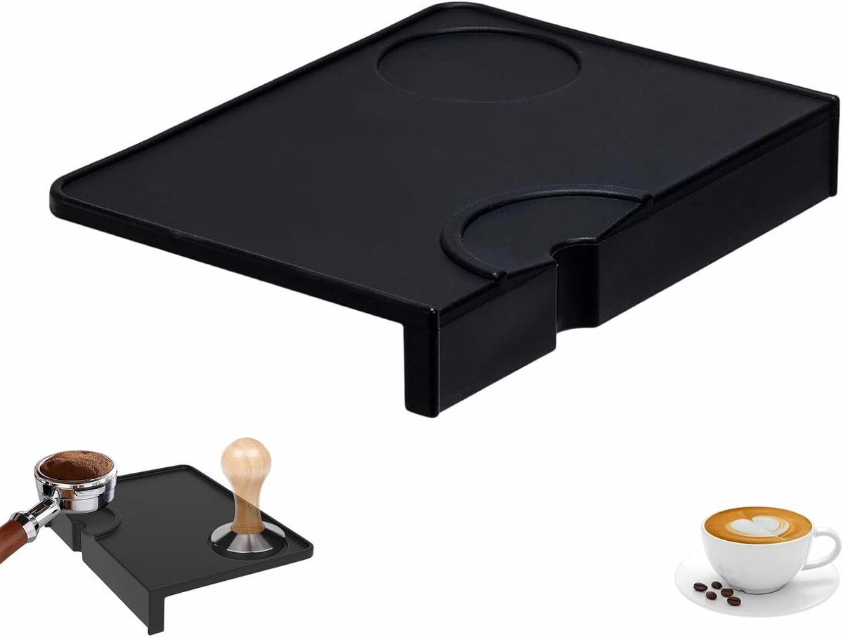 Tampermat siliconen espresso tamper met randbescherming koffie tamping mat
