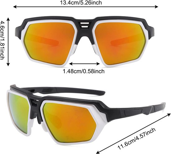 2 Paar Kids Zonnebril Jongens Meisjes, Zonnebril Kids UV400 Bescherming Sport Klassieke Fietsen Running Bril, Multicolor zonnebril voor kinderen — afbeelding 2