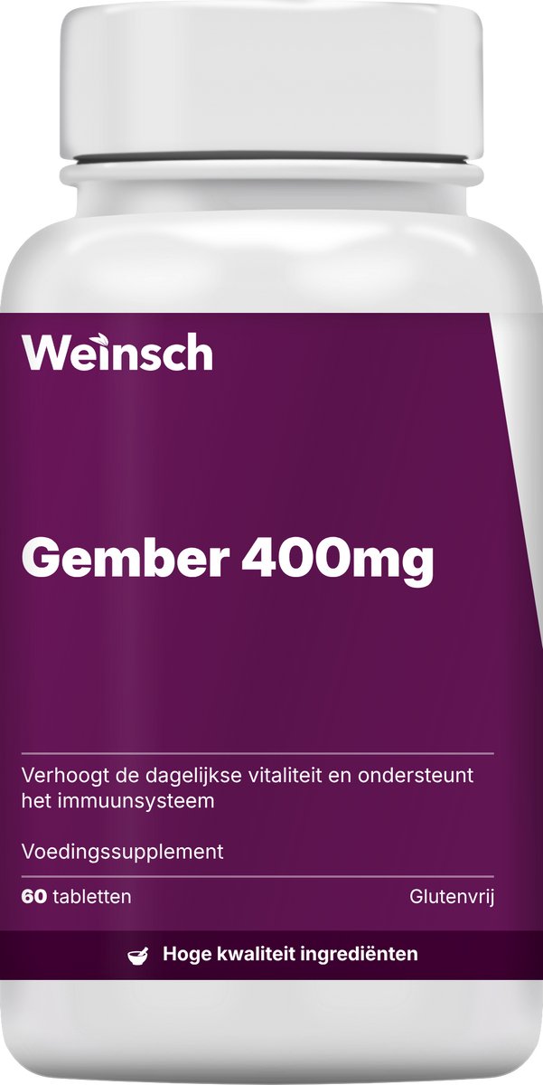 Weinsch Gember 400mg | 1590mg | 60 tabletten