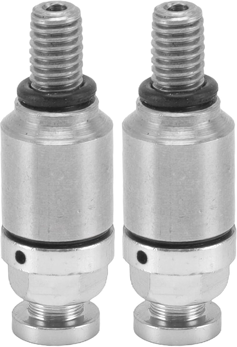 Ontluchtingsklep, Roestvrij Eenvoudige Installatie Vork Ontluchtingsklep Aluminiumlegering M5x0.8 Stevig voor Motorfietsen Zilver