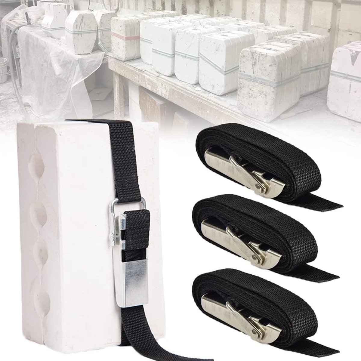 Mold Banding Banders Keramiek, Home Crafters - Heavy Duty Fasteners, 3 stuks (4')