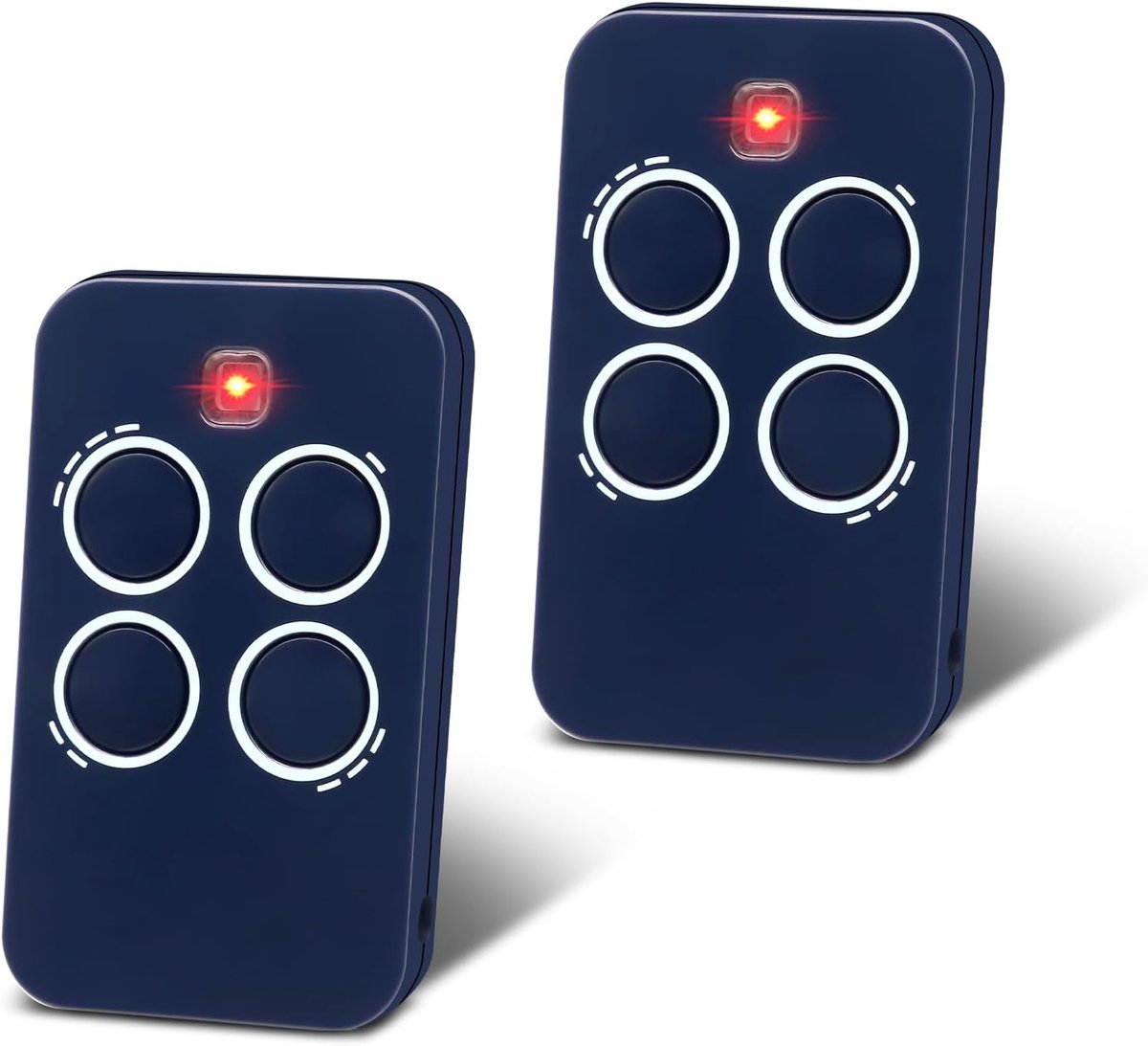 433 MHz Tor-afstandsbediening compatibel met Genius, 2 stuks afstandsbediening voor garage voor Echo TX4 433 RC, Echo TX2 433 RC, 4 kanalen