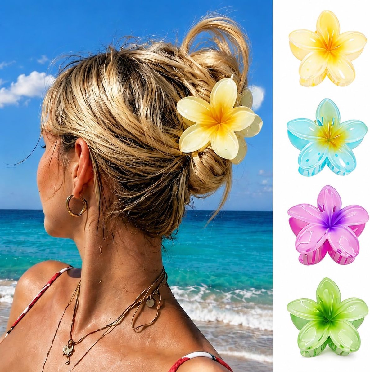 Haarspelden, haarstyling-accessoires voor dagelijks gebruik, vakantie, strand, decoratieve haaraccessoires, antislip haarspelden voor vrouwen