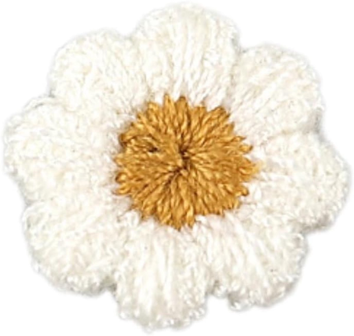 20 stuks madeliefjes geborduurde stoffen patches bloemen patches gebreide bloemen geborduurde applicaties om op te naaien voor doe-het-zelf kunsthandwerk knutselen haaraccessoires kledingdecoratie,