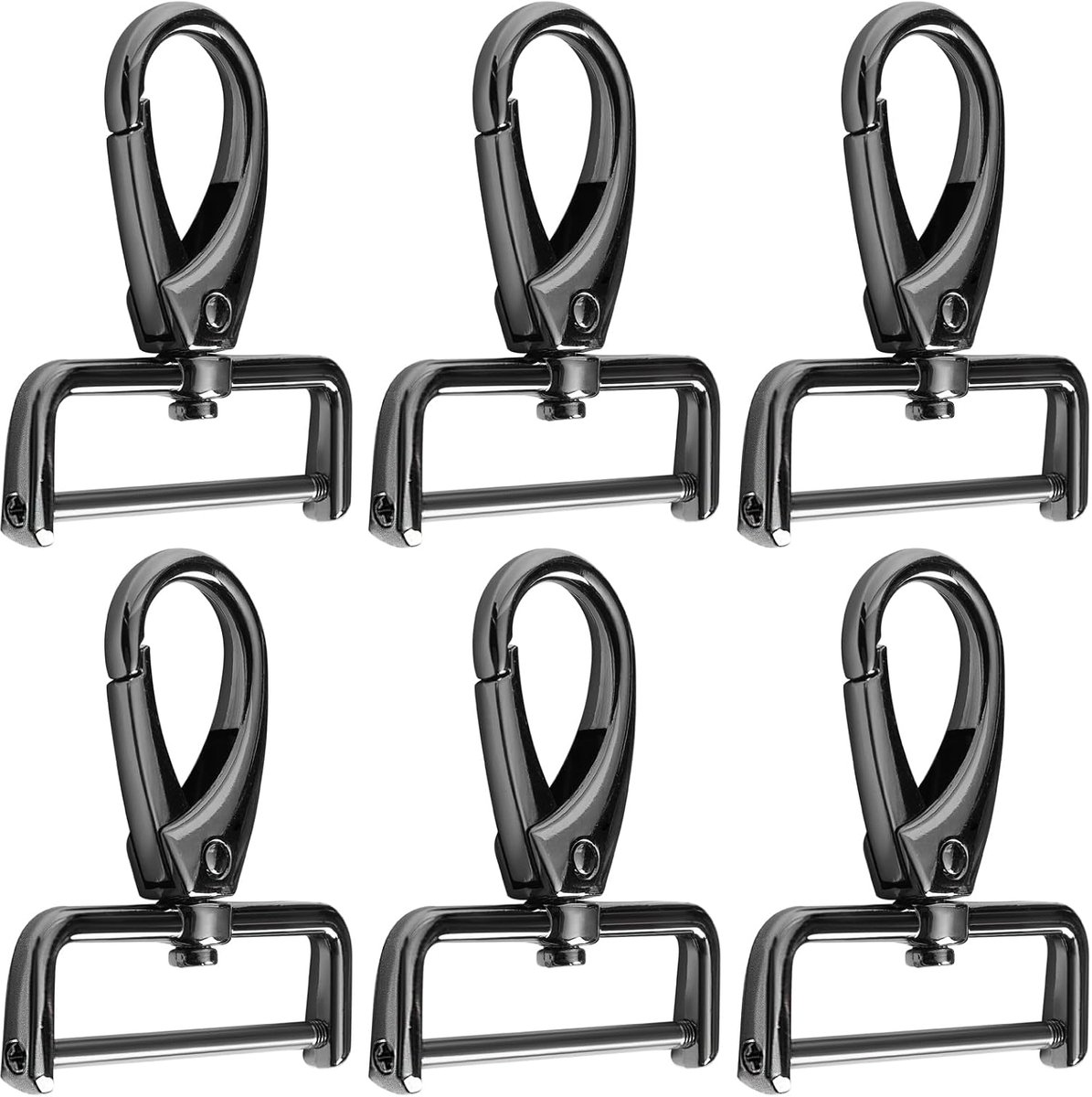 6 stuks D-ring afneembaar, karabijnhaak voor tassen, tasaccessoires