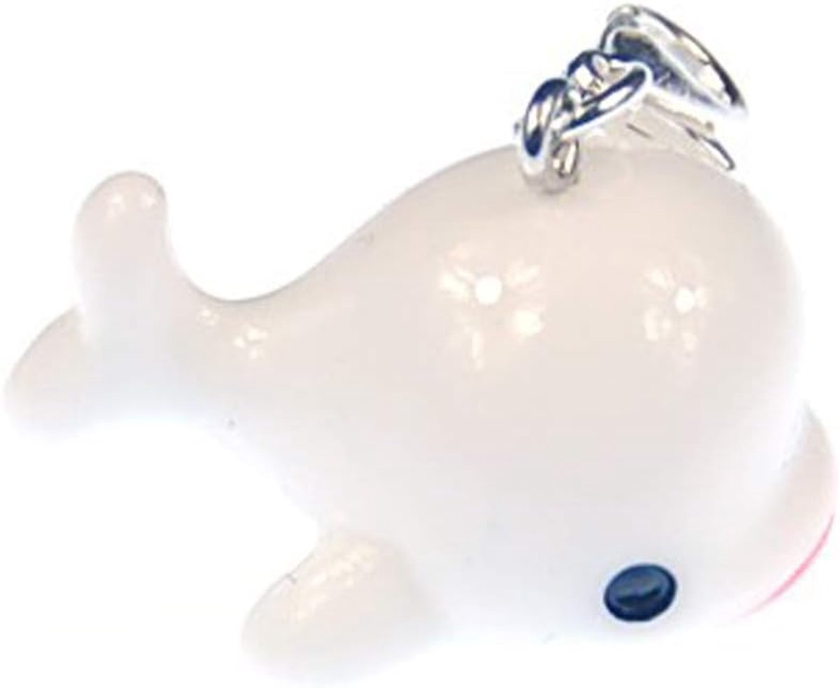 Walvis Charm Zipper Pull Hanger Wal Pottwal zeedieren kind wit