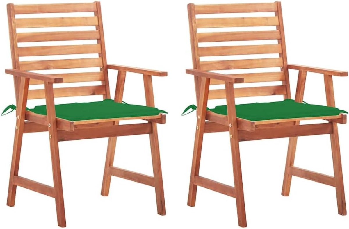 2 stuks, acaciahout, zitmeubel, terras
