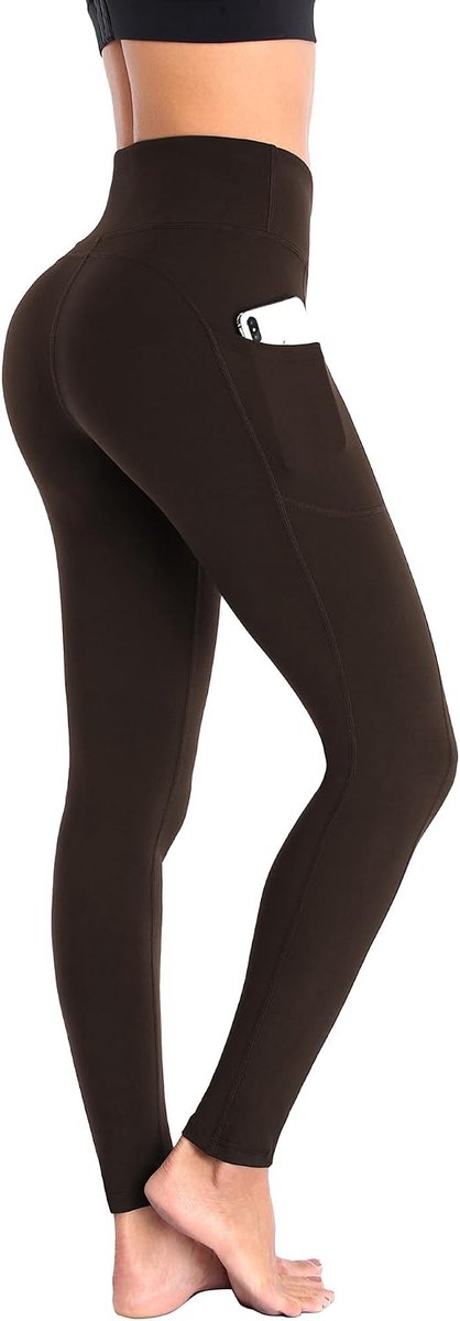 Leggings met Zakken Buikcorrectie Opaque Fitness Gym Leggings Lange Yoga Broek Sportbroek CA166