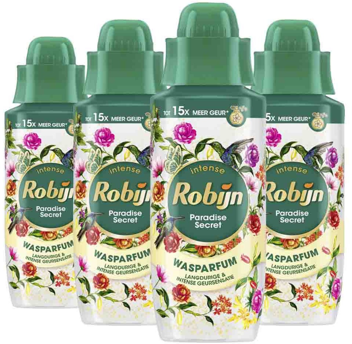 Robijn - Wasparfum Paradise Secret - 4 x 342 ml - Voordeelverpakking