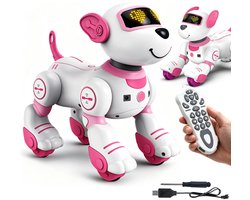 Interactieve Robot Hond - Slim Speelgoed voor Kinderen met Touchbediening en Volgfunctie - Programmeerbare Robot Huisdier met Sensoren