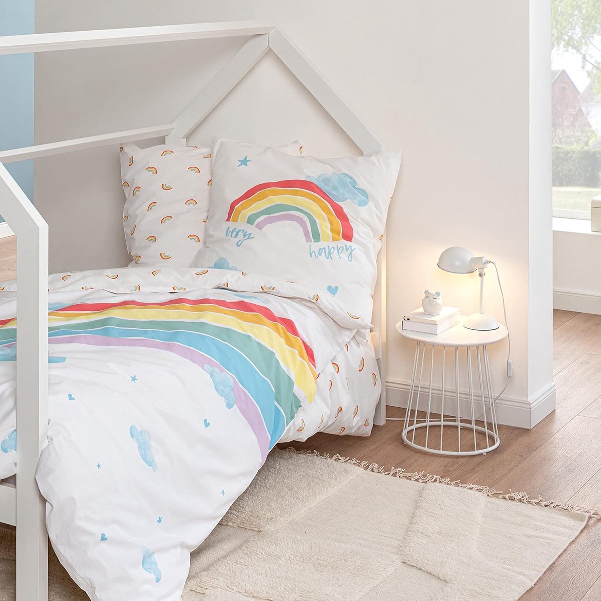 Kinderbeddengoed 135x200 + 80x80 cm flanel 100% katoen