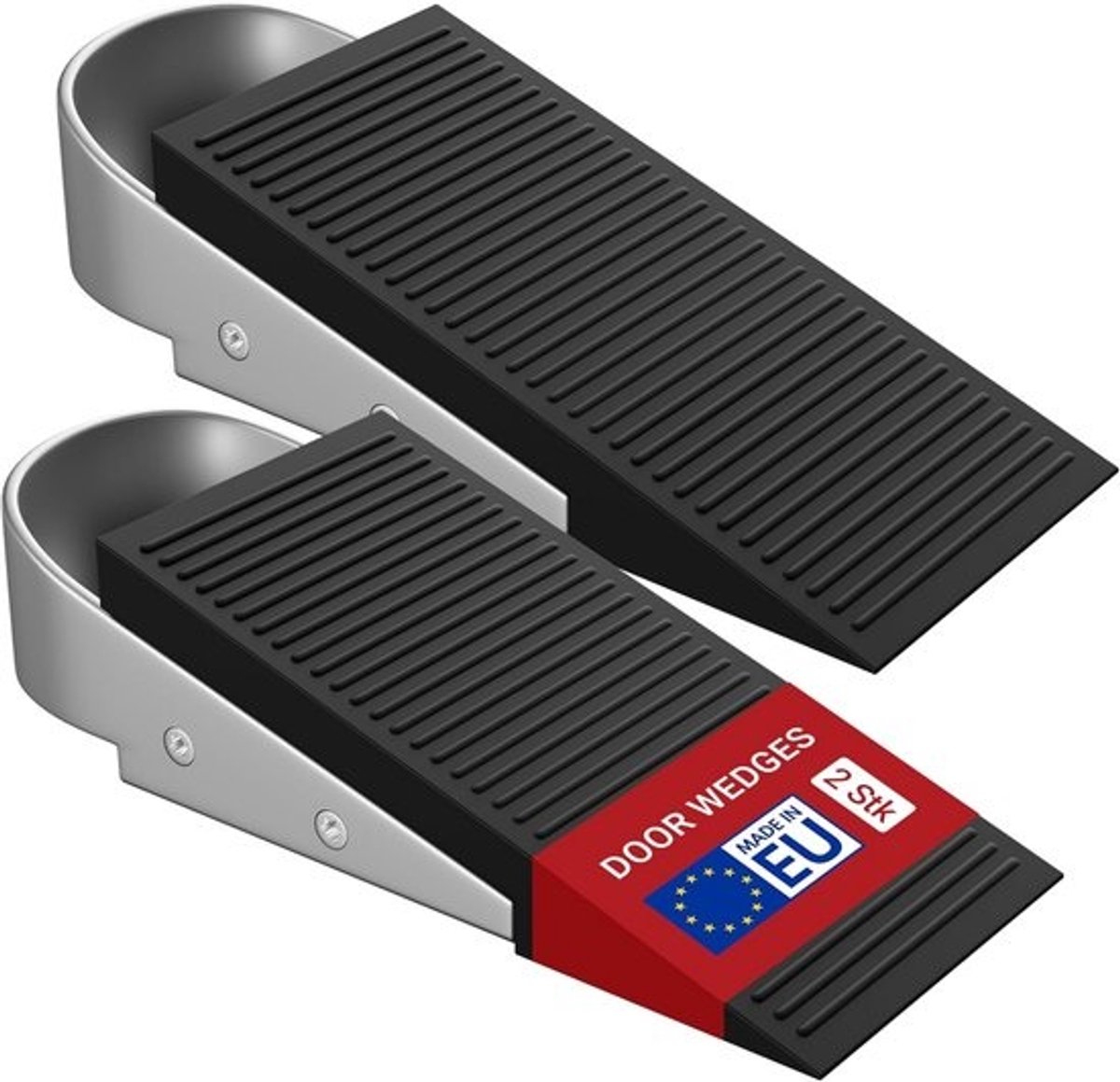 Rubberen deurwig - voor deurspleten van 1-30 mm - Antislip deurstopper - met handgreep - voor zware deuren