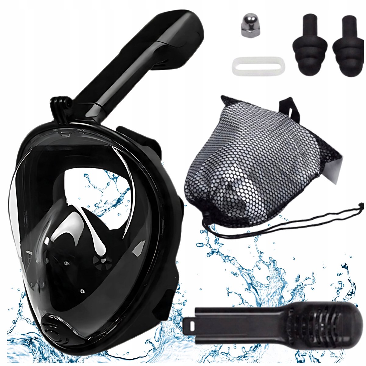 Volledig gezichtsmasker voor duiken en snorkelen - S/M - Anti-Fog & DryTop