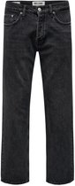 ONLY & SONS- ONSEDGE STRAIGHT BLACK 6985 TAI DNM NOOS - Heren - Jeans
