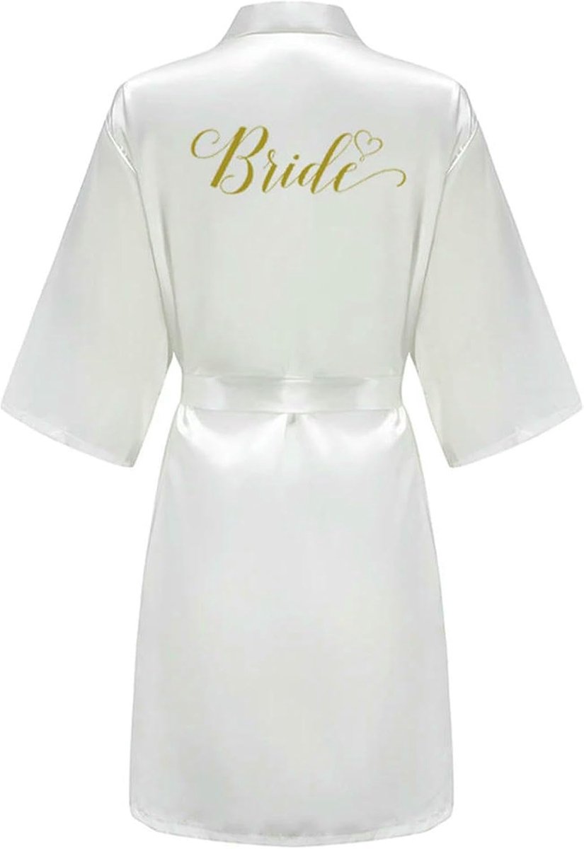 Gown Women's Personalised Glitter Writing Satin Robe Bride Bridesmaid Maid Of Honour Wedding Party Kimono-as The Photo Show_c-xl