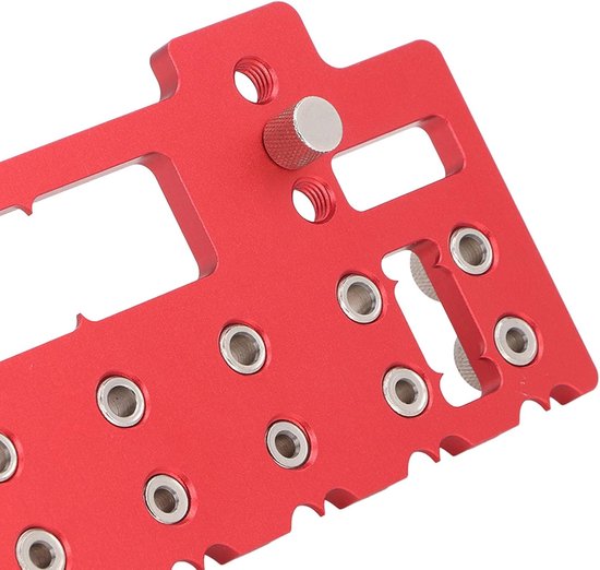 Plankpin Boorsjabloon, Plankpinmal Aluminiumlegering 1/4 Inch 5 Mm Boormal 32 Mm Boorgeleiders voor Houtbewerking -gereedschap — afbeelding 5