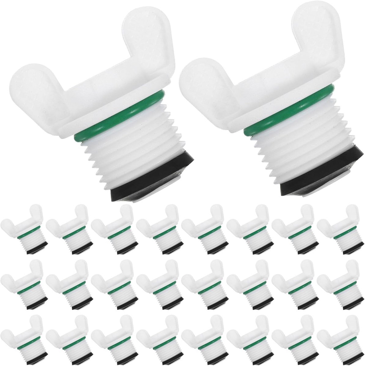 60 Stuks Witte Plastic Schroefdraad Slangdoppen Lekvrije Pijpafsluiters met Universele Pasvorm voor Huishoudelijk Gebruik Duurzaam Eenvoudig Te Installeren