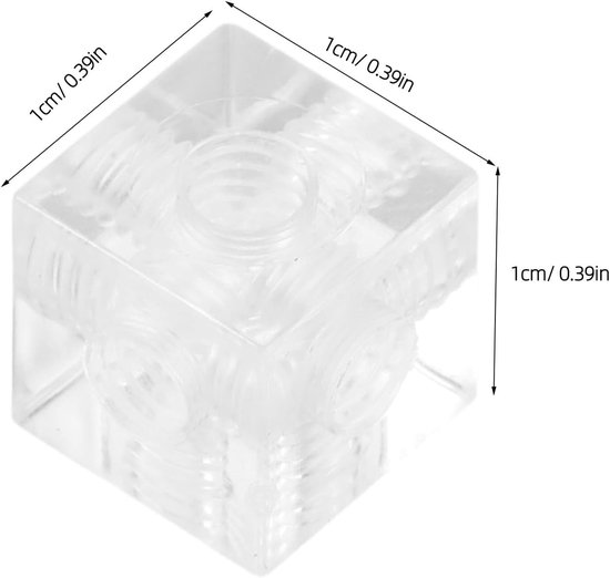 20 Sets Transparante Hoekversterkingen met Schroeven Voor Kasten Planken Displaycases DIY Projecten — afbeelding 5