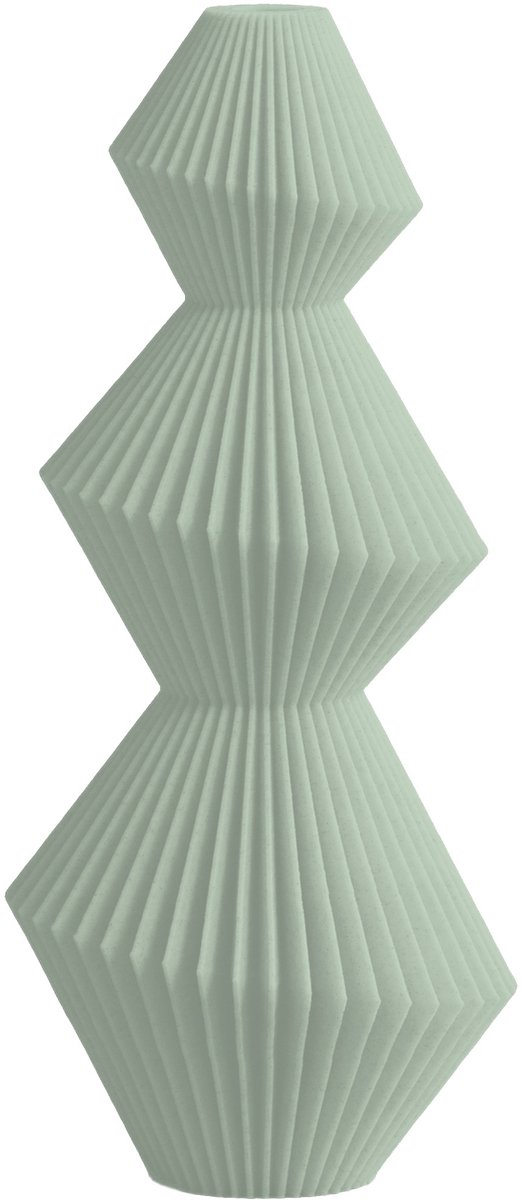 Layvo Sera Vaas - Salie - 25 cm - droogbloemen vaas - japandi - gerecycled plastic