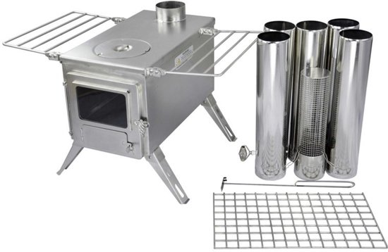 Winnerwell Nomad - Houtkachel - Large - Houtkachel Vrijstaand - RVS - Camping Kachel - Kooktoestel van Winn — afbeelding 4