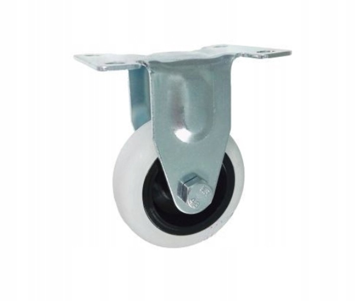 Meubelwiel 50mm Vast Zwart Polyamide met Rubber