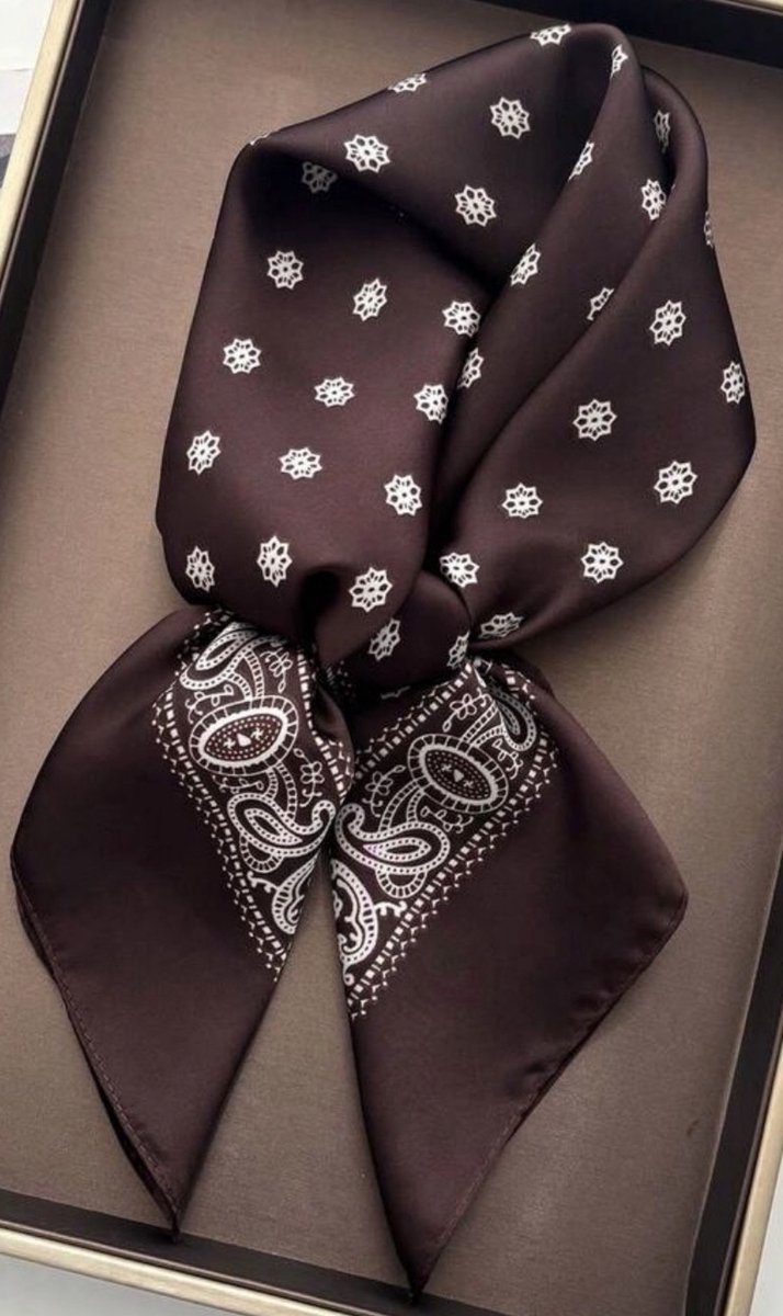 Sjaaltje met print - lace scarf - bandana met print - haarband - sjaaltje meerkleurig - bandana - vierkant sjaaltje met print - bandana sjaaltje - sjaaltje voor dames hals - sjaaltje - sjaaltje unisex - scarf - mini sjaal - sjaaltje over broek