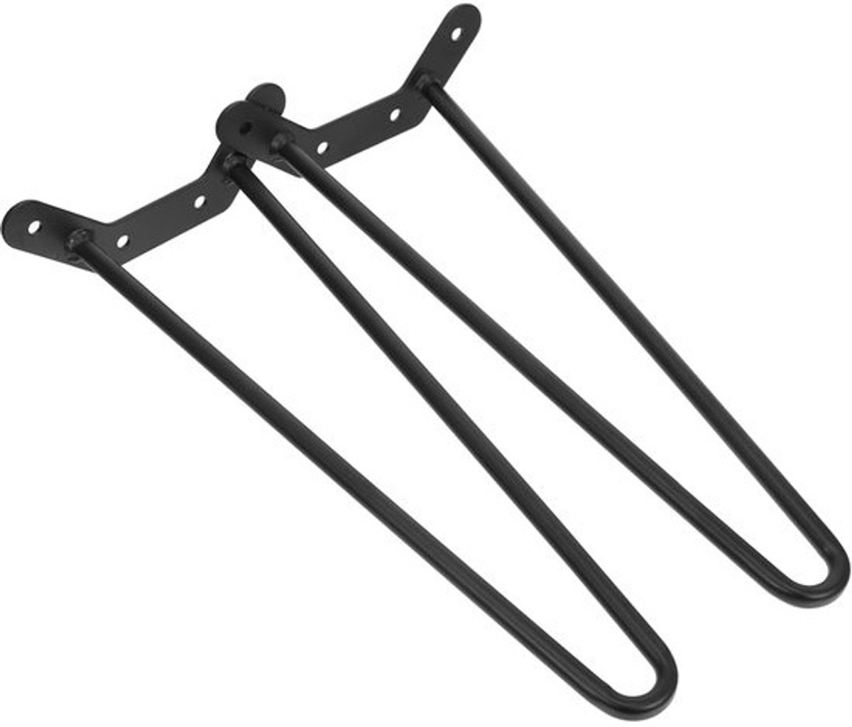 set tafelpoten - meubelonderstel - voor doe-het-zelfmeubels - stabiele ijzeren constructie - 35 cm hoog - zwart