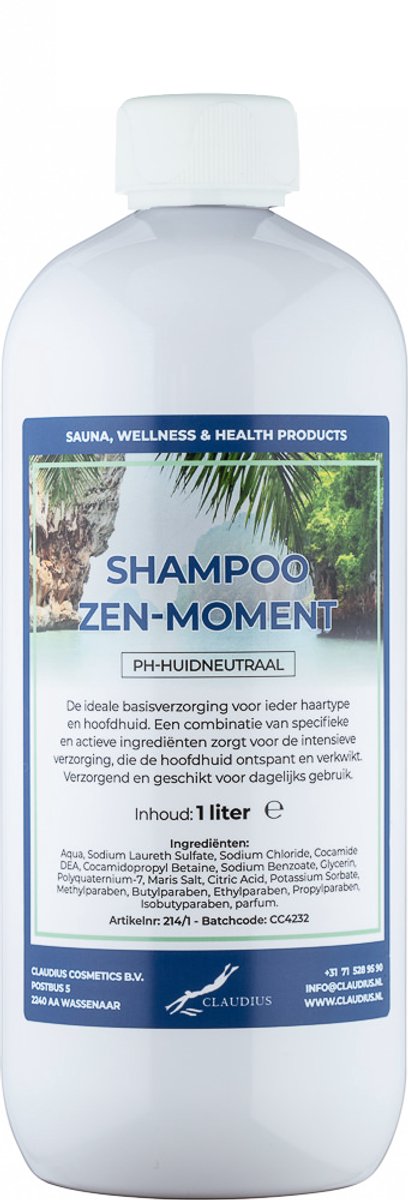 Claudius Shampoo Zen moment - 1 liter - Haarverzorging