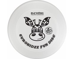 Kinderfrisbee Eurodisc Kidzz Giraffe 100 gr White ED0100WHGF Wit 23 cm