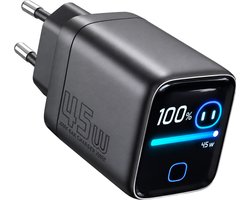 Golden Sound 45W Adapter met Display - GAN - Oplader USB C - Oplader met scherm - Extra beveiliging - Snellader - Power adapter
