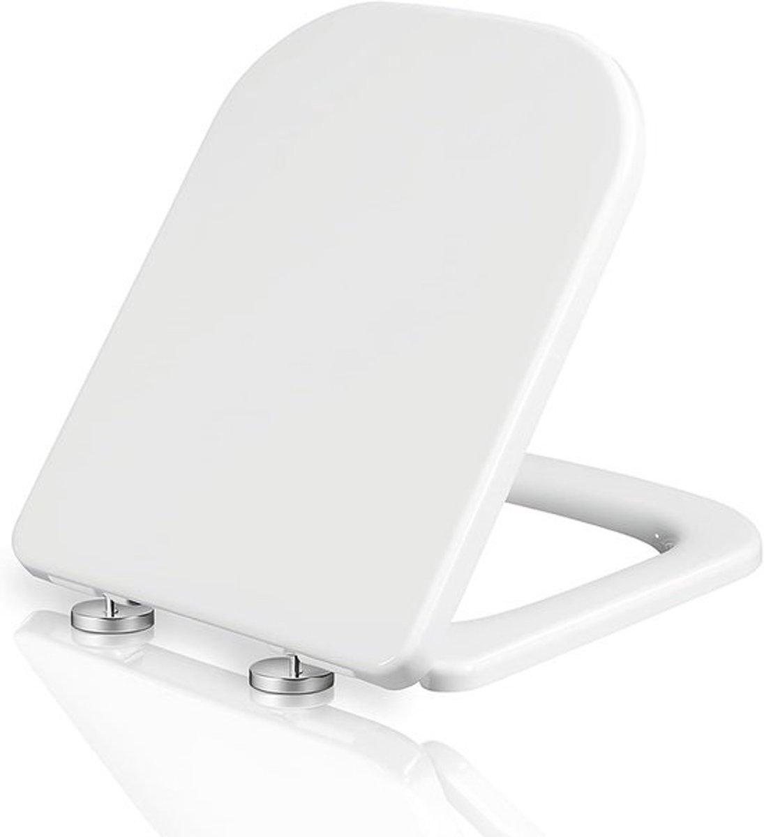 Vierkante toiletbril - softclose - quick release - Hygiënische toiletzitting - verstelbare scharnieren