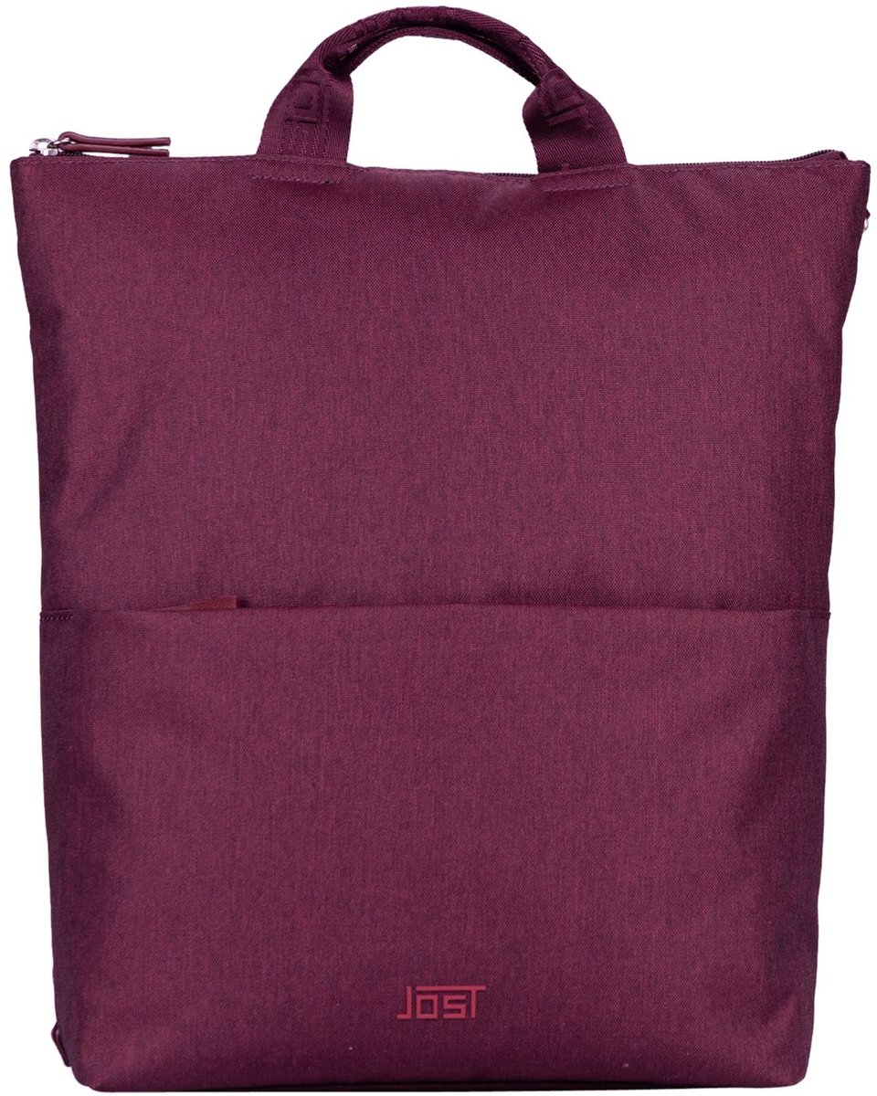 JOST schoudertas vrijetijdsrugzak Bergen Shoulderbag Burgundy wijnrood