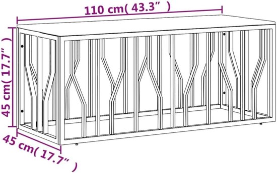 Woonkamertafel, salontafel, woonkamerdecoratie, salontafel, zilver, roestvrij staal en oud hout, massief voor woonkamer, kantoor, slaapkamer — afbeelding 2